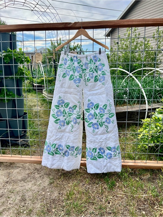 Handmade Pants - Handmade antique vintage quilt pants size small /medium